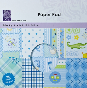 cArt-Us 6 x 6 Paper Pad - Baby Boy
