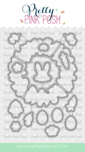 Pretty Pink Posh - Easter Wreath Coordinating Die Set