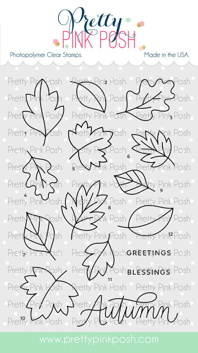 Pretty Pink Posh - Falling Leaves Stamp Set