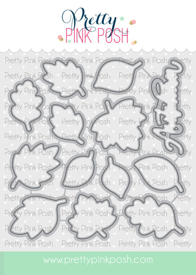 Pretty Pink Posh - Falling Leaves Coordinating Die Set