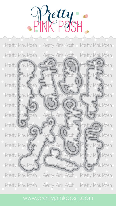 Pretty Pink Posh - Holiday Scripts Coordinating Die Set