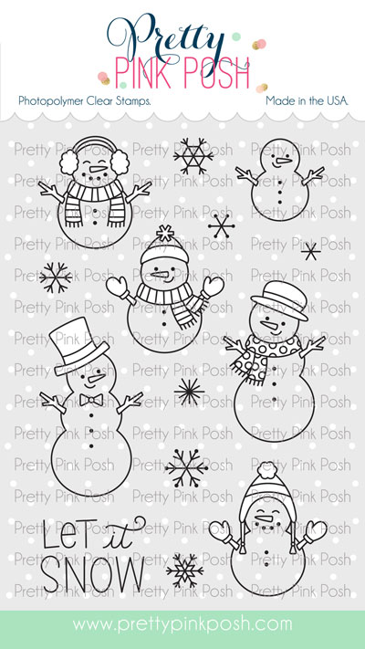Pretty Pink Posh - Snowmen Friends Stamp Set