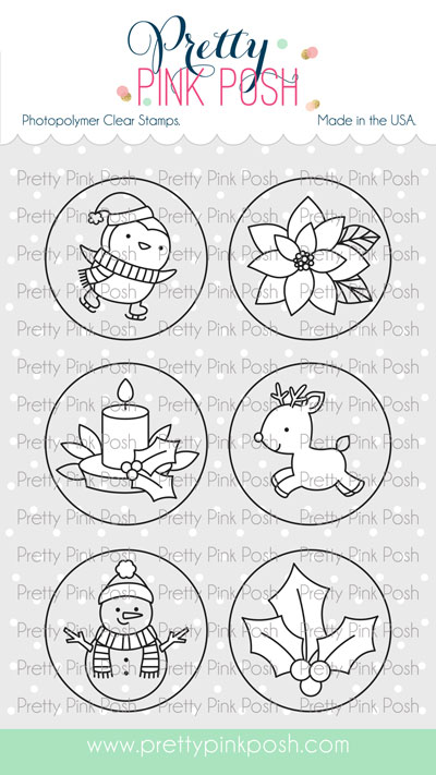 Pretty Pink Posh - Winter Circles Stamp Set
