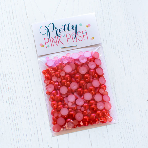 Pretty Pink Posh - Cherry Red Pearls