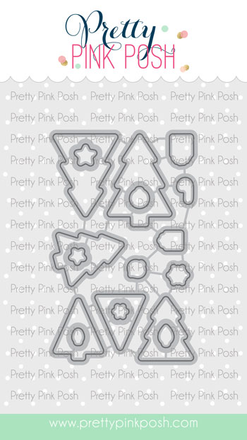 Pretty Pink Posh - Holiday Trees Coor Die Set
