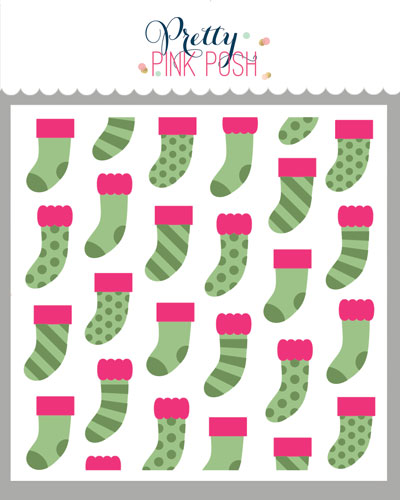 Pretty Pink Posh - Layered Stockings Stencil (3 Lyr)