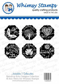 Whimsy Stamps - Notables 7 Silhouettes - Sentiments Collection