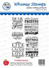 Whimsy Stamps - Chalkboards 2 - Sentiments Collection
