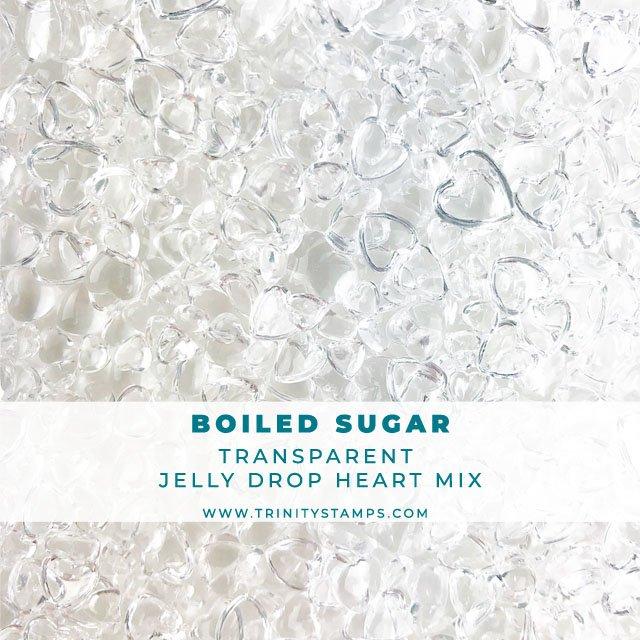 Trinity Stamps - Boiled Sugar - Jelly Drop Hearts Embellishment mix
