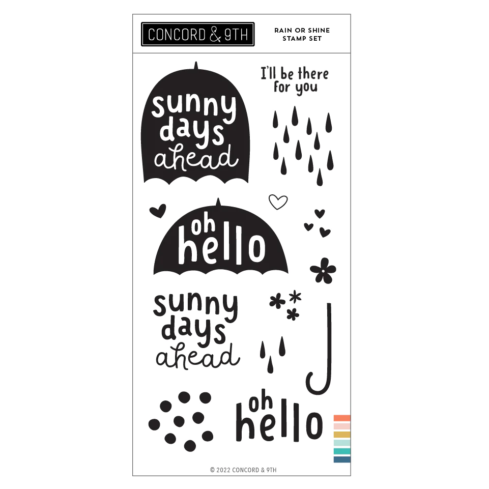 Concord & 9th - Rain or Shine Stamp Set (SO)