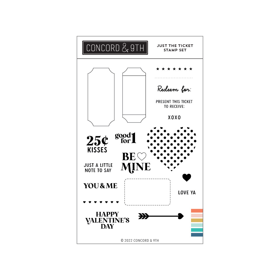 Concord & 9th - Just the Ticket Stamp Set 4 x 6