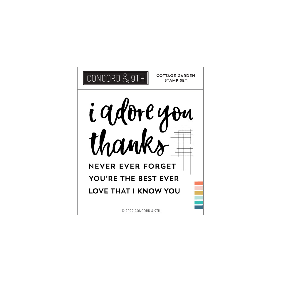 Concord & 9th - Cottage Garden Stamp Set (4 x 4)