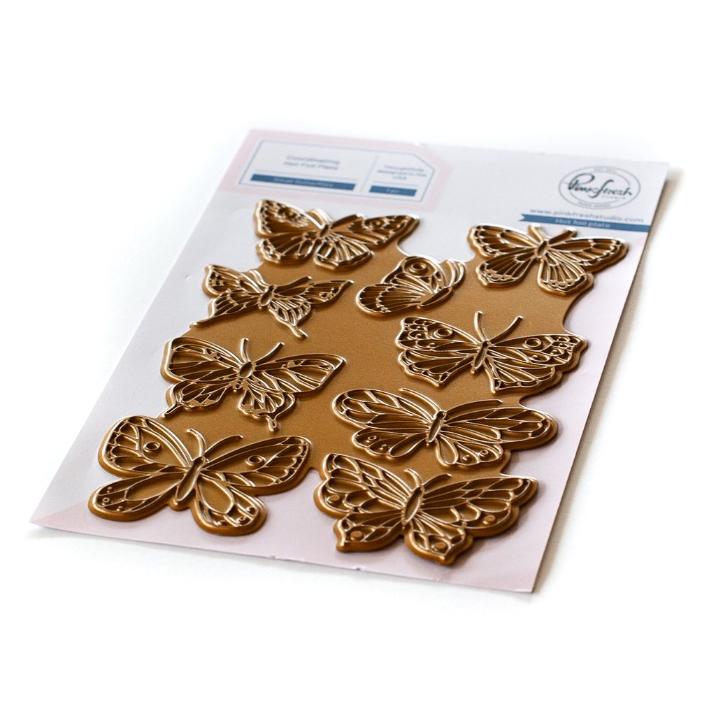 Pinkfresh Studio - Small Butterflies hot foil plate