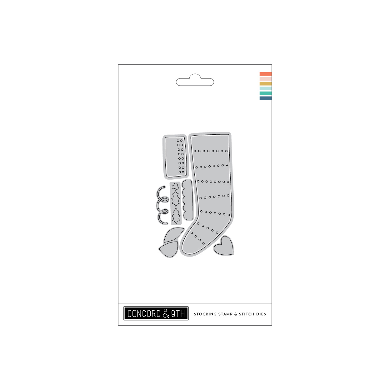 Concord & 9th - Stocking Stamp & Stitch Dies (8 pieces)