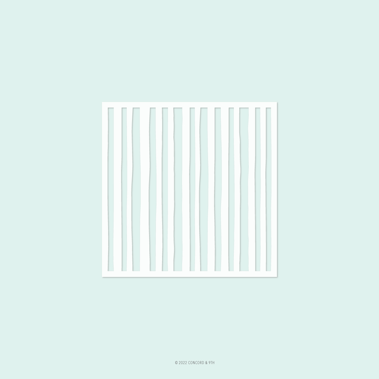 Concord & 9th - Quirky Stripe Stencil (1 stencil; 6 x 6)