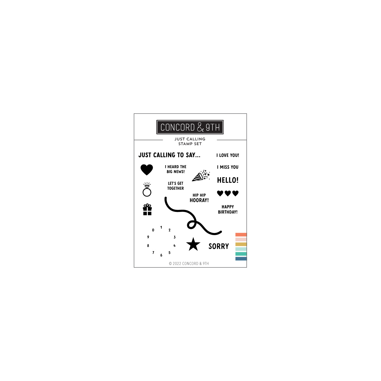 Concord & 9th - Just Calling Stamp Set (3 x 4)