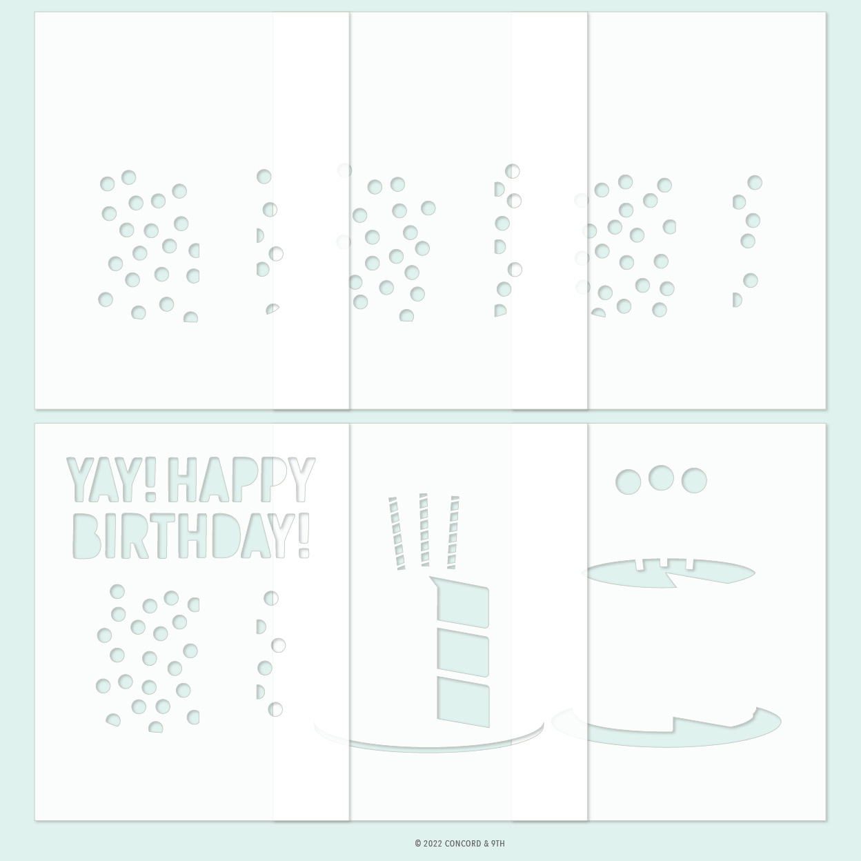 Concord & 9th - Cut the Cake Stencil Pack (6 stencils; 4.75 x 6)