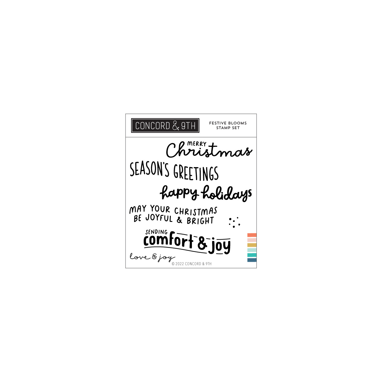 Concord & 9th - Festive Blooms Stamp Set (4 x 4)