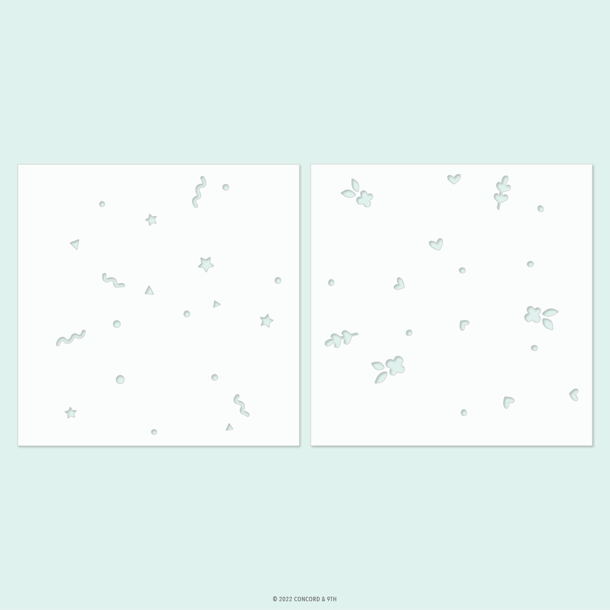 Concord & 9th - Bursting Backgrounds Turnabout Stencil Pack (2 qty; 6 x 6)