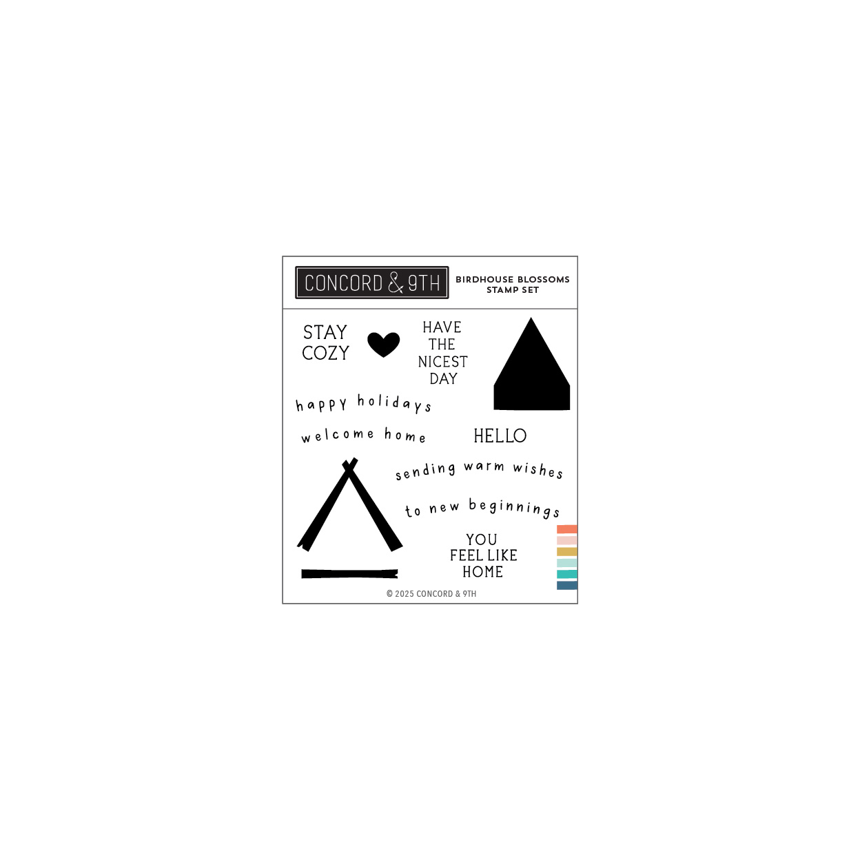 Concord & 9th - Birdhouse Blossoms Stamp Set (4 x 4)