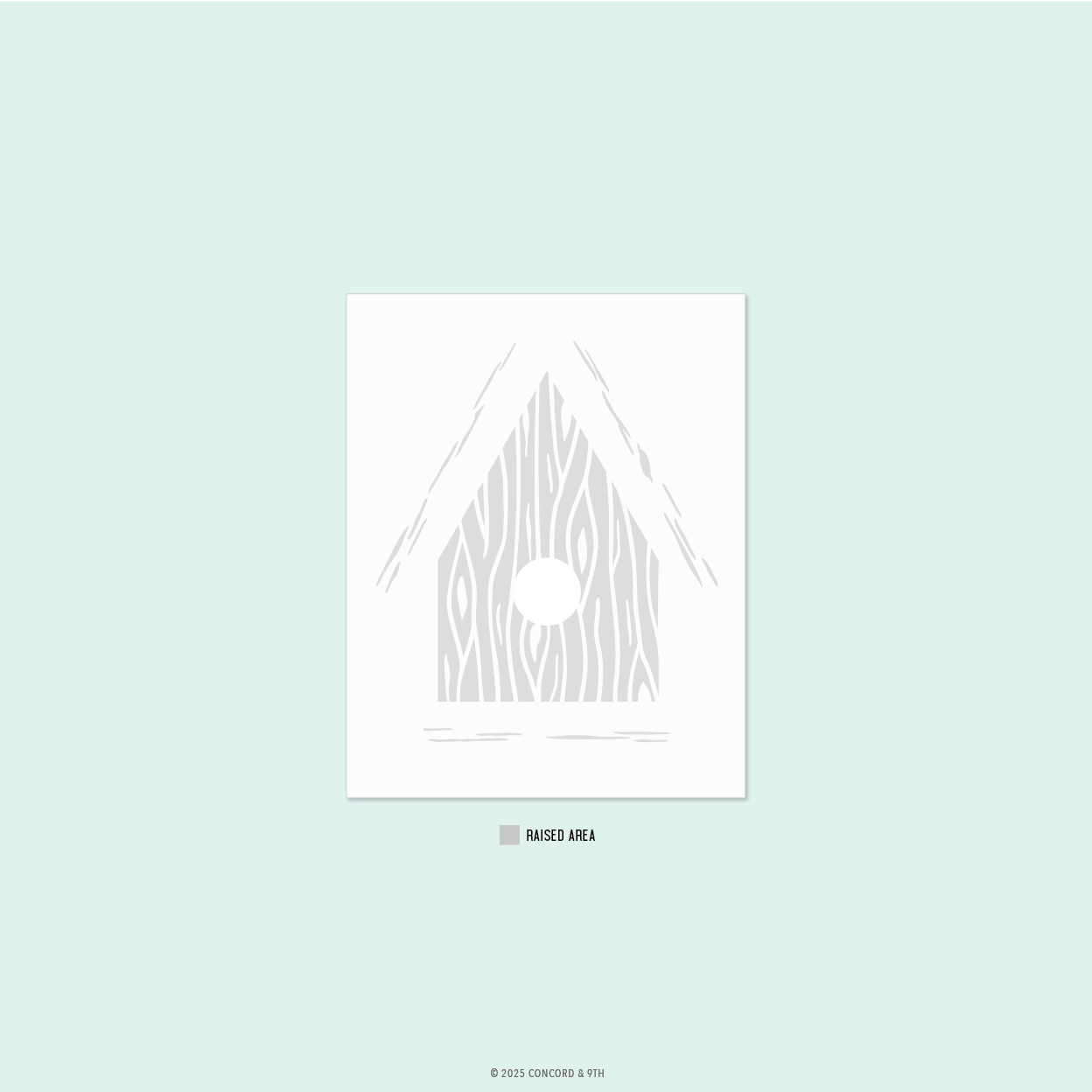 Concord & 9th - Birdhouse Blossoms Embossing Folder (2D)