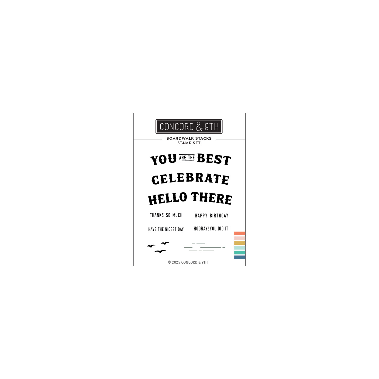 Concord & 9th - Boardwalk Stacks Stamp Set (3 x 4)