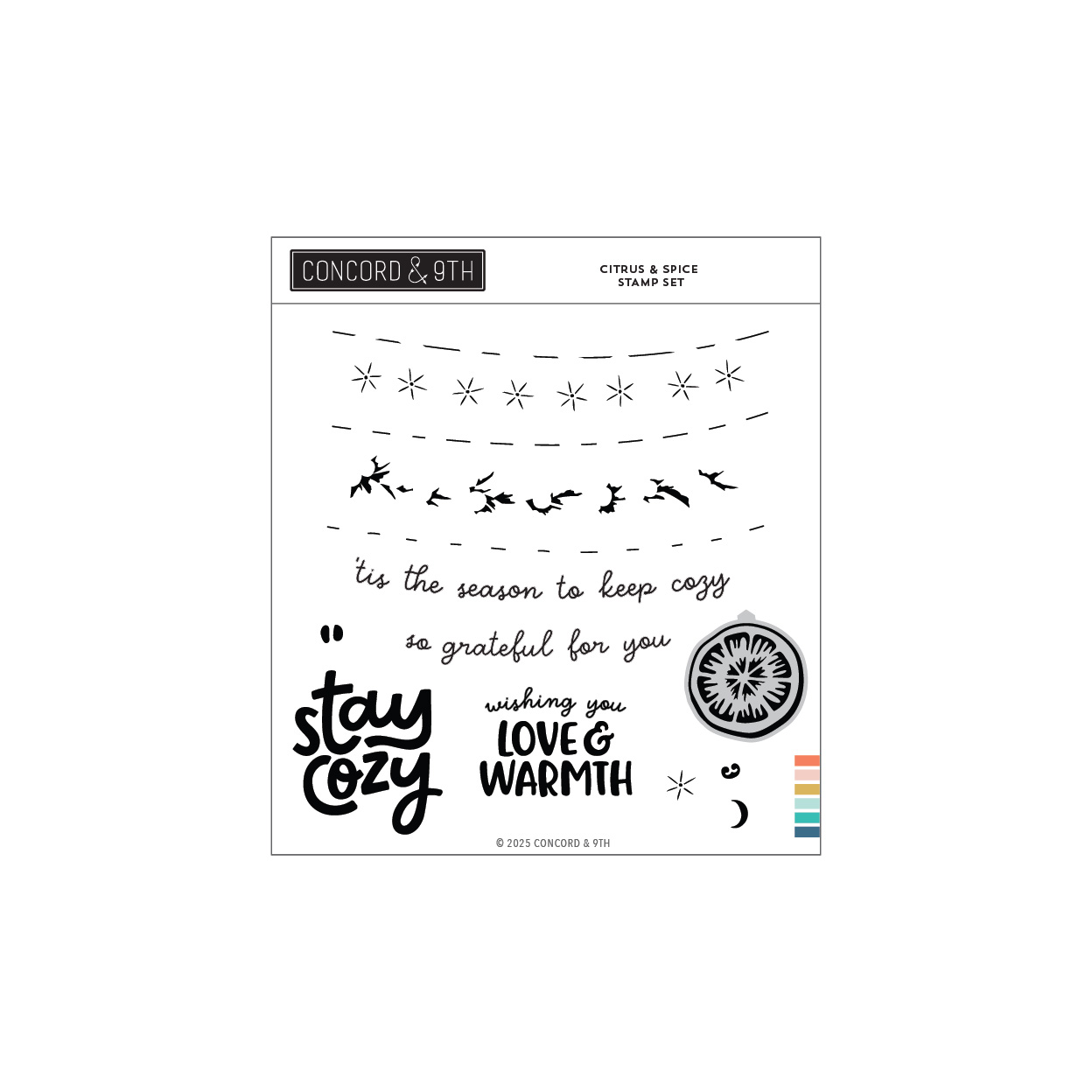 *NEW* - Concord & 9th - Citrus & Spice Stamp Set (6 x 6)