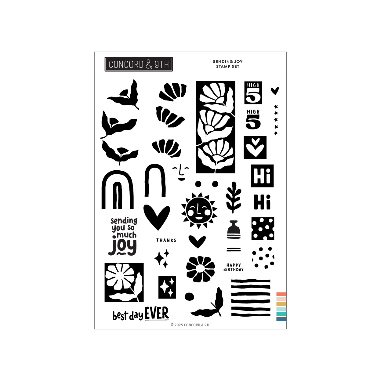 **NEW* - Concord & 9th - Sending Joy Stamp Set (6 x 8)