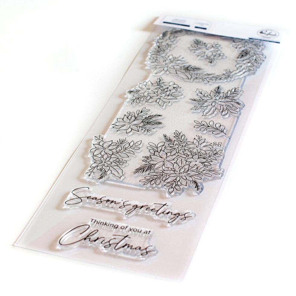 Pinkfresh Studio - Poinsettia stamp set - DISCONTINUED
