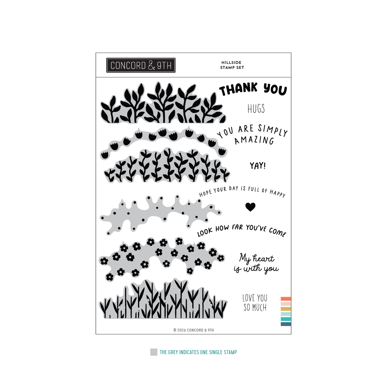 Concord & 9th - Hillside Stamp Set (6 x 8)
