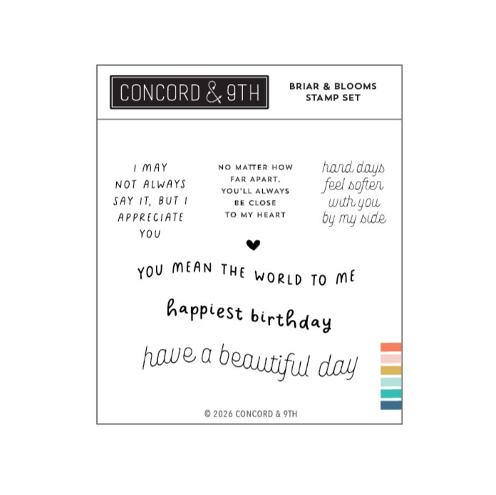 ***NEW* - Concord & 9th - Briar & Blooms Stamp Set (3" x 4")