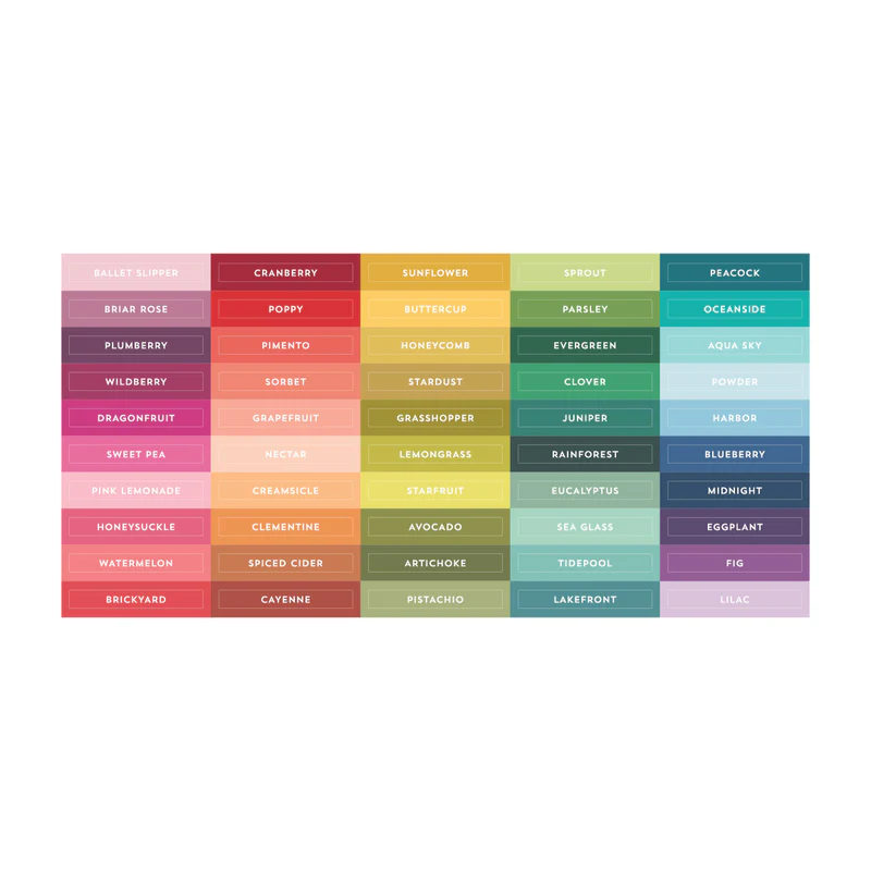 ***NEW* - Concord & 9th - Core Collection Ink Pad Labels (50 Colors)