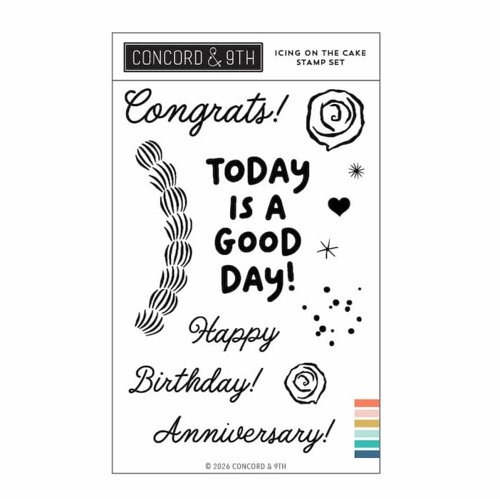 **NEW* - Concord & 9th - Icing on the Cake Stamp Set (4 x 6)