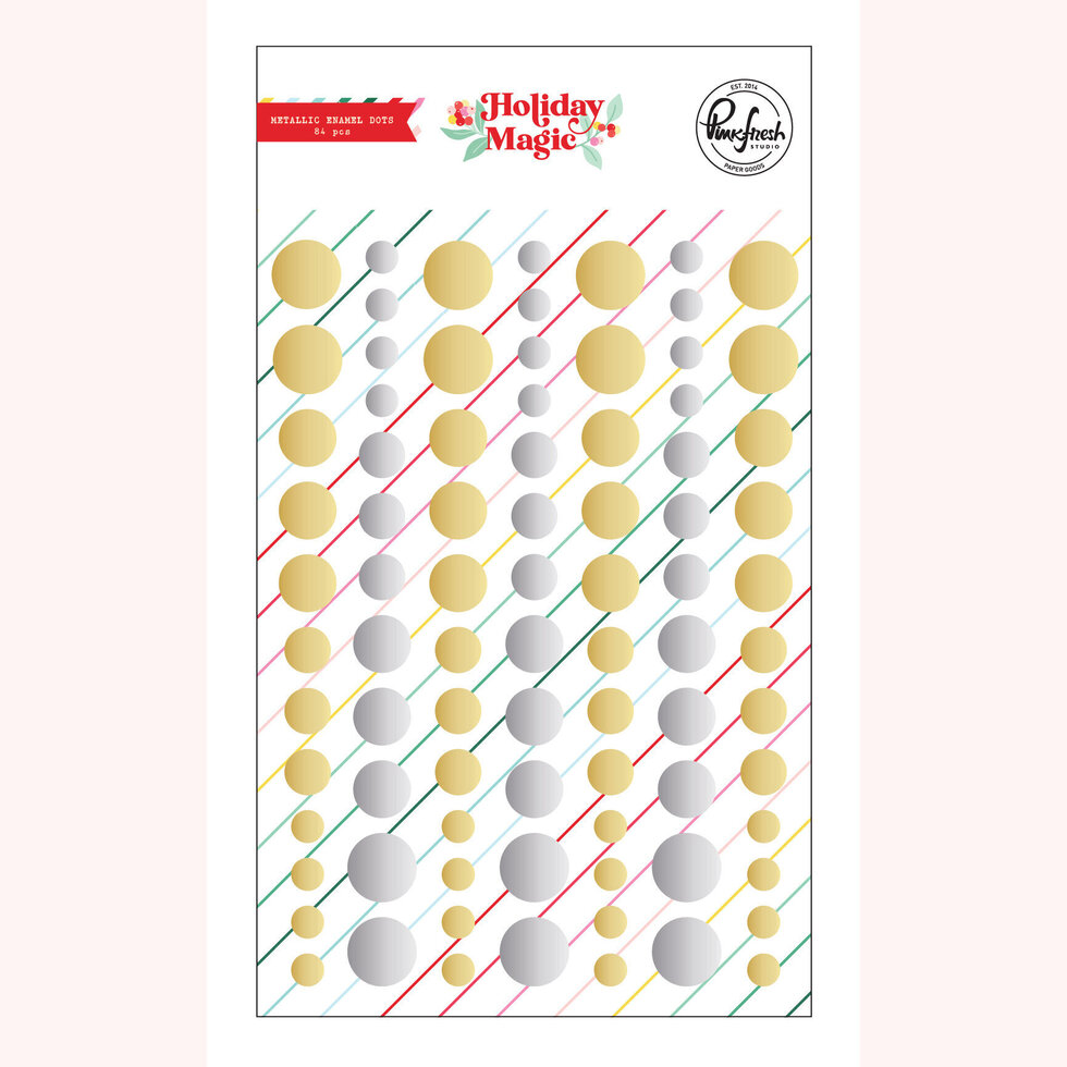 Pinkfresh Studio - Holiday Magic: Metallic Enamel Dots