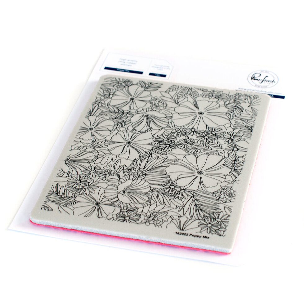 Pinkfresh Studio - Poppy Mix stamp - DISCONTINUED