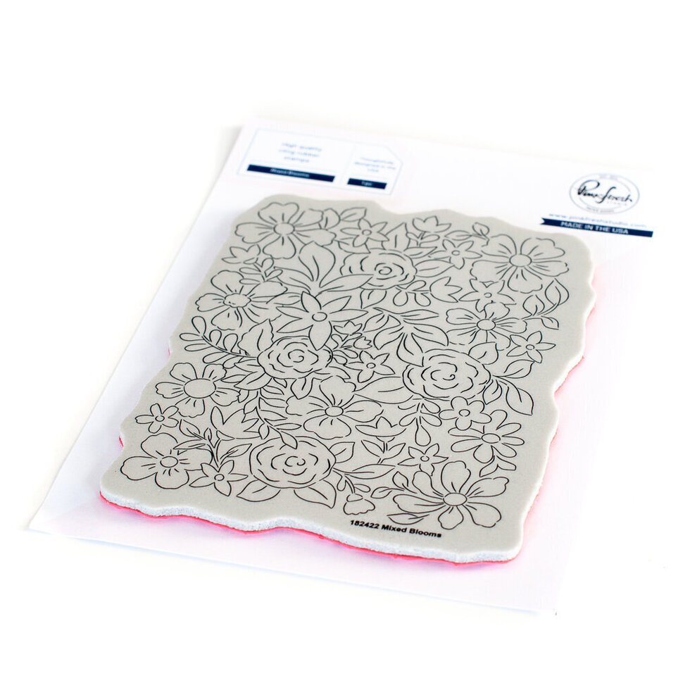 Pinkfresh Studio - Mixed Blooms stamp - DISCONTINUED