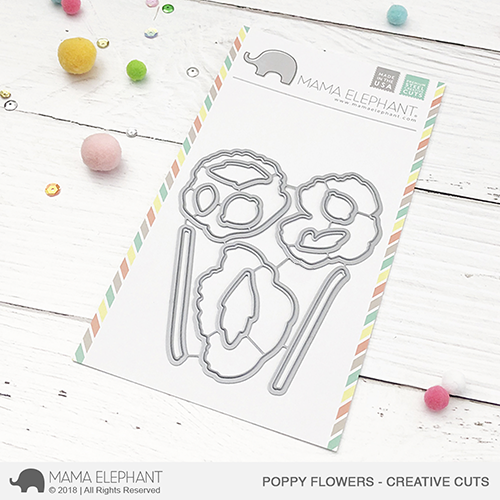 Mama Elephant - Poppy Flowers - Creative Cuts