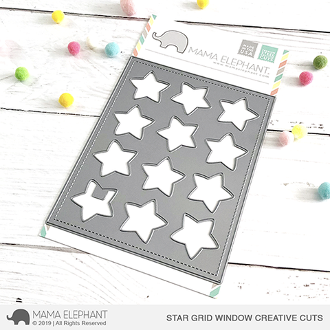 Mama Elephant - Star Grid Window - Creative Cuts