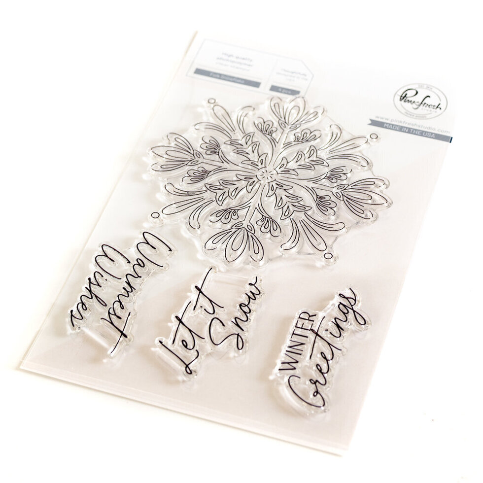 Pinkfresh Studio - Folk Snowflake STAMP