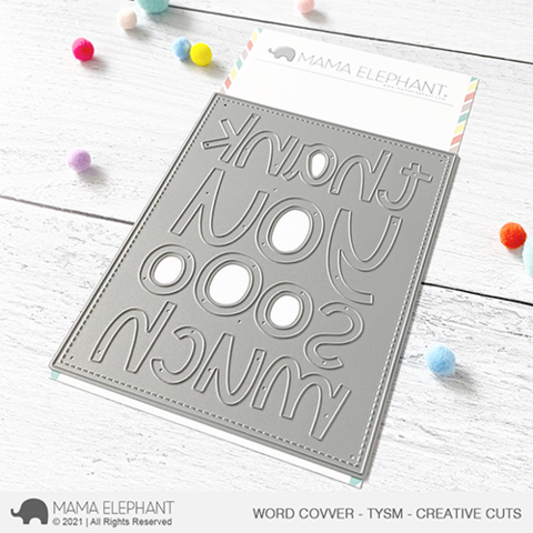 Mama Elephant - Word Cover - TYSM - Creative Cuts