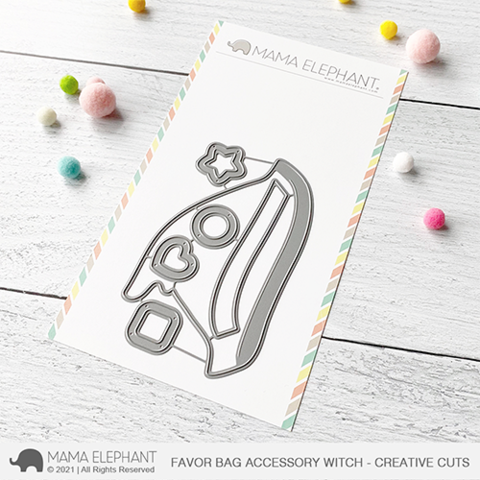 Mama Elephant - Favor Bag Accessory - Witch - Creative Cuts