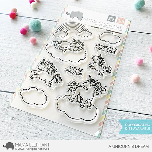 Mama Elephant - A UNICORN'S DREAM stamp and matching die