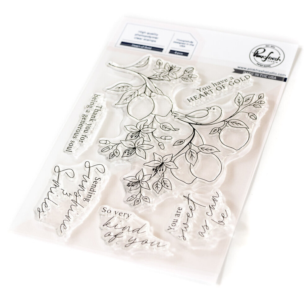 Pinkfresh Studio - Heart of Gold stamp - DISCONTINUED