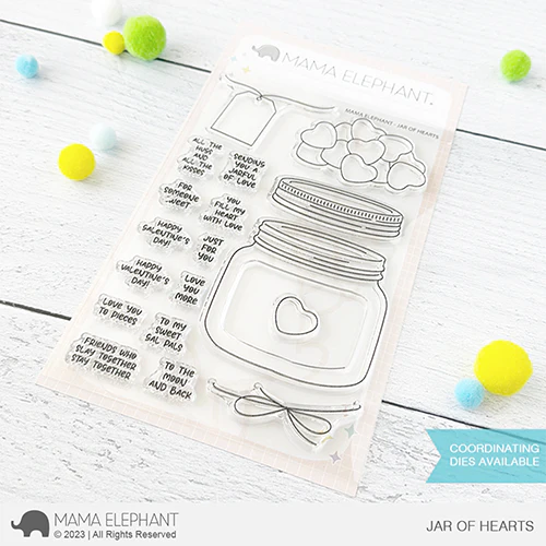 Mama Elephant - JAR OF HEARTS with matching die (SO)