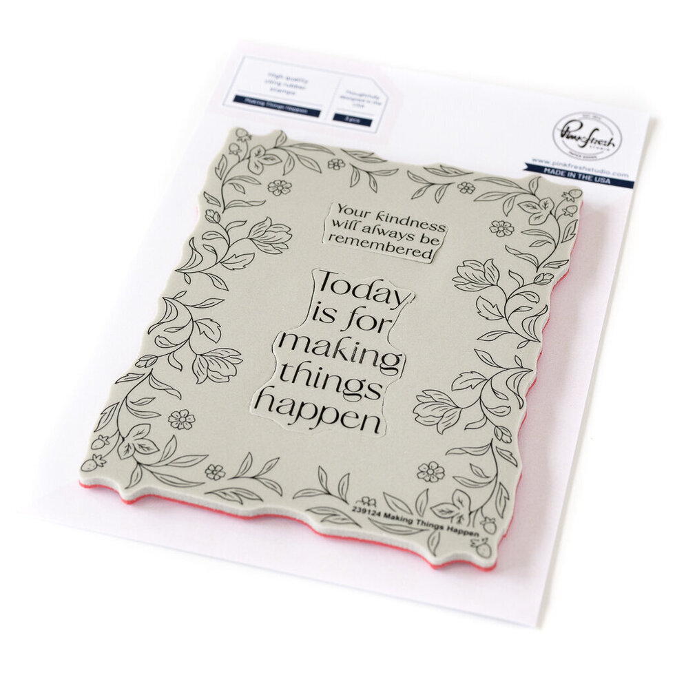 Pinkfresh Studio - Making Things Happen stamp - DISCONTINUED