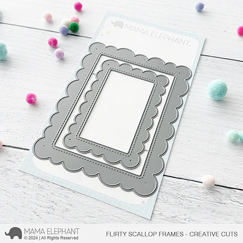 Mama Elephant - Flirty Scallop Frames - Creative Cuts