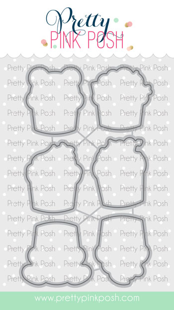 Pretty Pink Posh - Valentine Cupcakes Coor Die Set