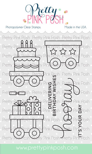 Pretty Pink Posh - Birthday Train Stamp Set