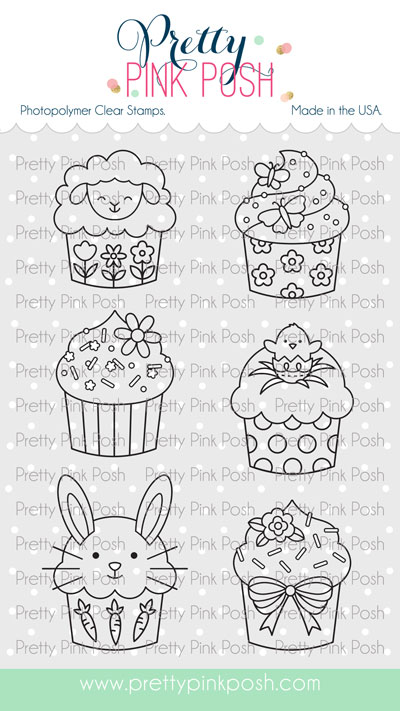 Pretty Pink Posh - Easter Cupcakes Stamp Set