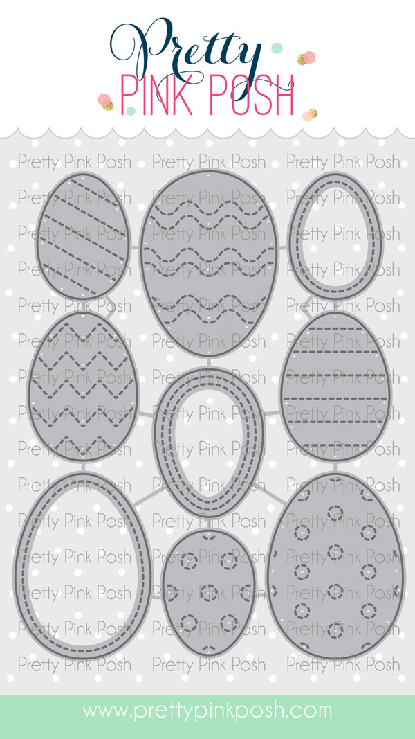 Pretty Pink Posh - Stitched Eggs Dies